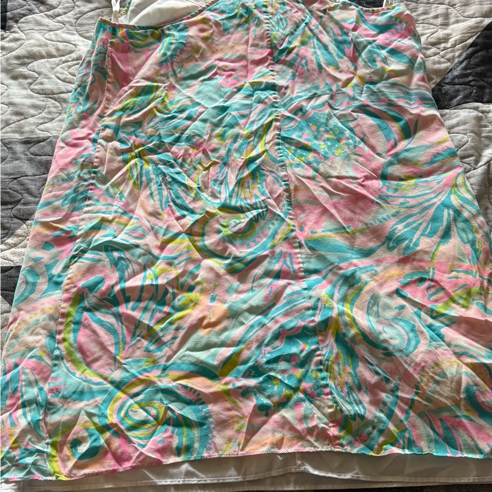 Lilly Pulitzer Pink and Blue Swirl Dress
